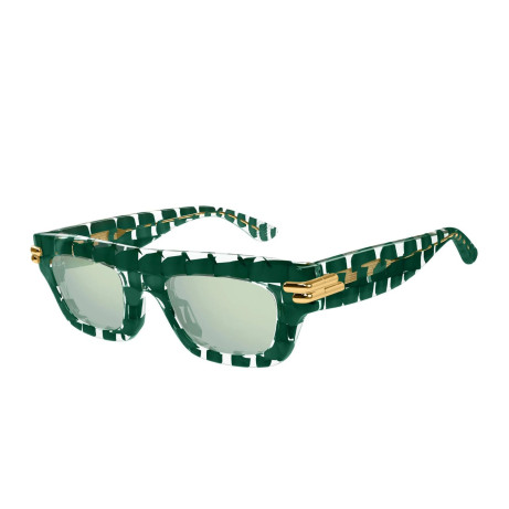 Occhiali sole uomo donna Luxury Bottega Veneta BV1321S 003 green green green nuova collezione 2