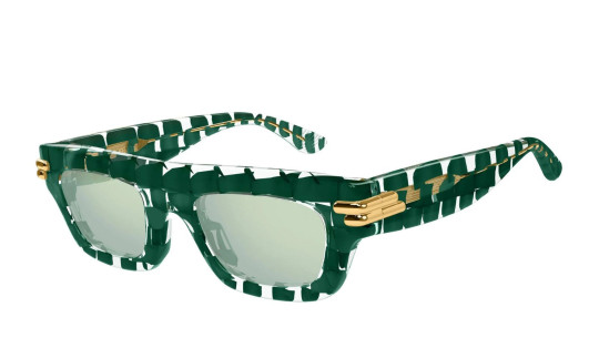 Occhiali sole uomo donna Luxury Bottega Veneta BV1321S 003 green green green nuova collezione