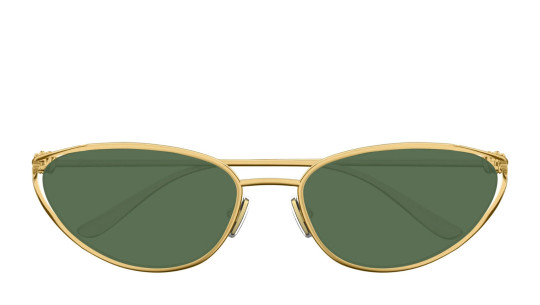 Occhiali da sole donna Luxury Bottega Veneta BV1330S 004 gold gold green nuova collezione