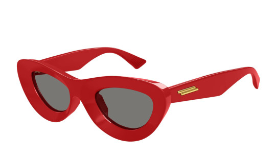 Luxury Bottega Veneta BV1325S 003 red red grey sunglasses new collection