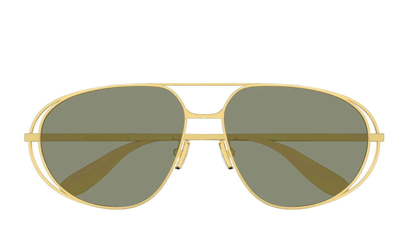 Occhiali sole uomo donna Luxury Bottega Veneta BV1344S 001 gold gold green nuova collezione