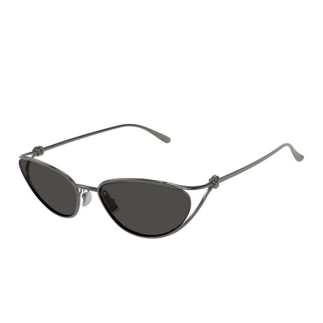 Luxury Bottega Veneta BV1330S 001 ruthenium ruthenium g women's sunglasses new collection 2