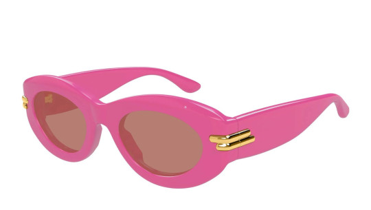 Occhiali da sole donna Luxury Bottega Veneta BV1322S 004 fuchsia fuchsia red nuova collezione