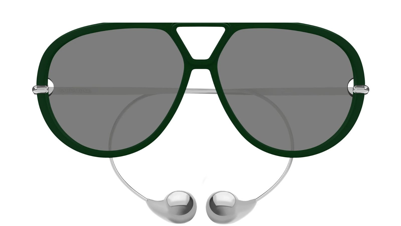 Luxury Bottega Veneta BV1273S 008 green silver grey women's sunglasses new collection