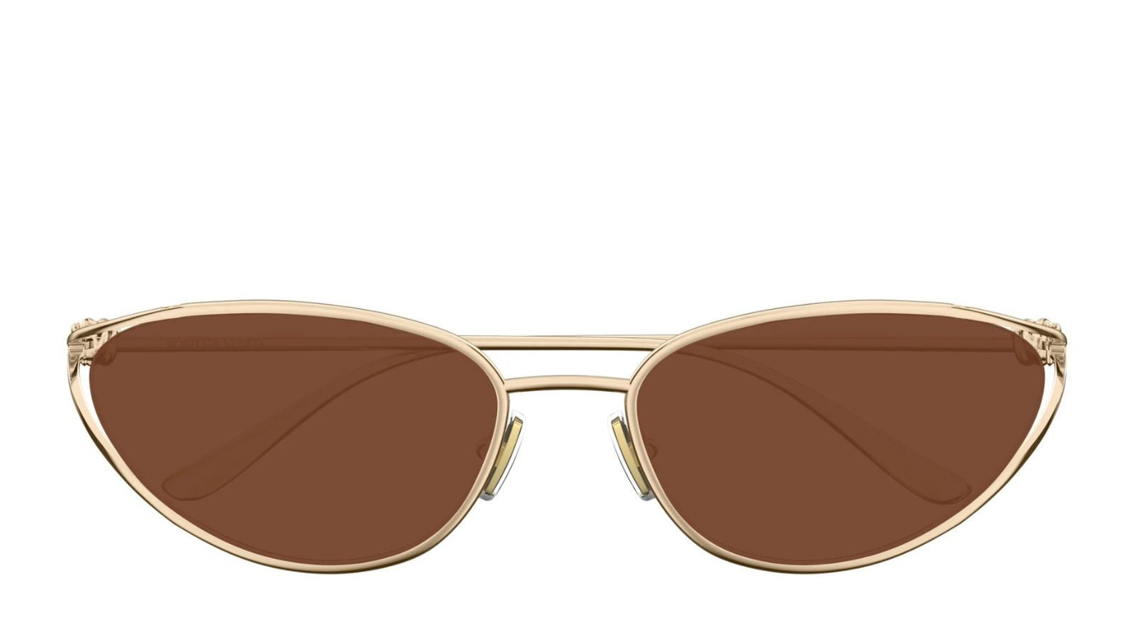 Luxury Bottega Veneta BV1330S 003 women's sunglasses gold gold brown new collection