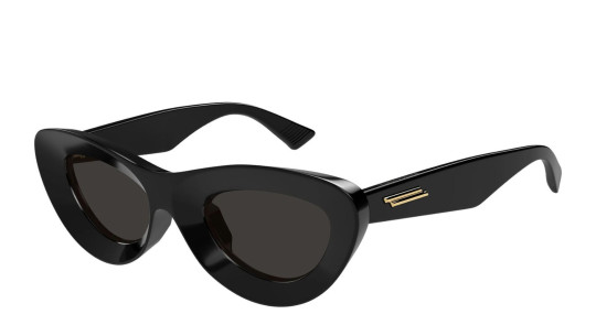Luxury Bottega Veneta BV1325S 001 women's sunglasses black black grey new collection
