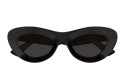 Luxury Bottega Veneta BV1325S 001 women's sunglasses black black grey new collection