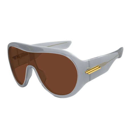 Occhiali da sole uomo donna Luxury Bottega Veneta BV1345S 004 grey grey brown nuova collezione 2