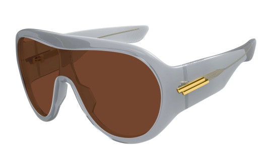 Occhiali sole uomo donna Luxury Bottega Veneta BV1345S 004 grey grey brown nuova collezione