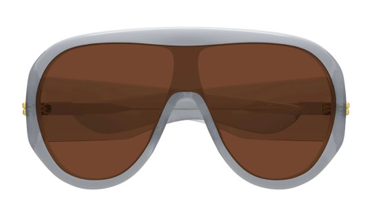 Occhiali sole uomo donna Luxury Bottega Veneta BV1345S 004 grey grey brown nuova collezione