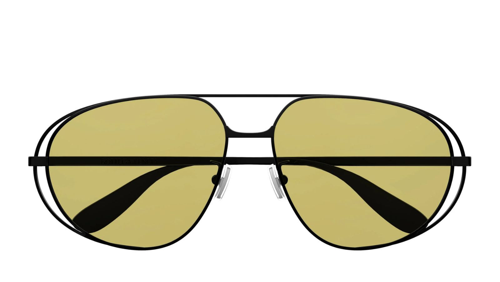Occhiali sole uomo donna Luxury Bottega Veneta BV1344S 002 black black yellow nuova collezione