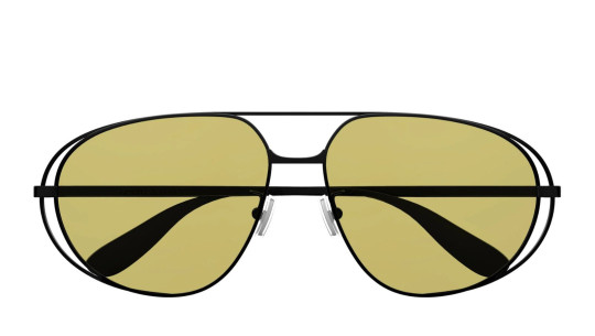 Occhiali sole uomo donna Luxury Bottega Veneta BV1344S 002 black black yellow nuova collezione