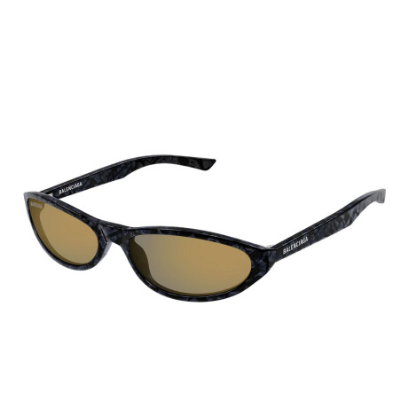 Occhiali sole uomo donna Luxury Balenciaga BB0007S 010 black black gold nuova collezione 2