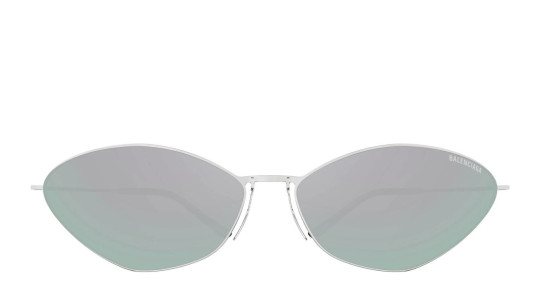 Occhiali da sole uomo donna Luxury Balenciaga BB0350S 004 silver silver silver nuova collezione
