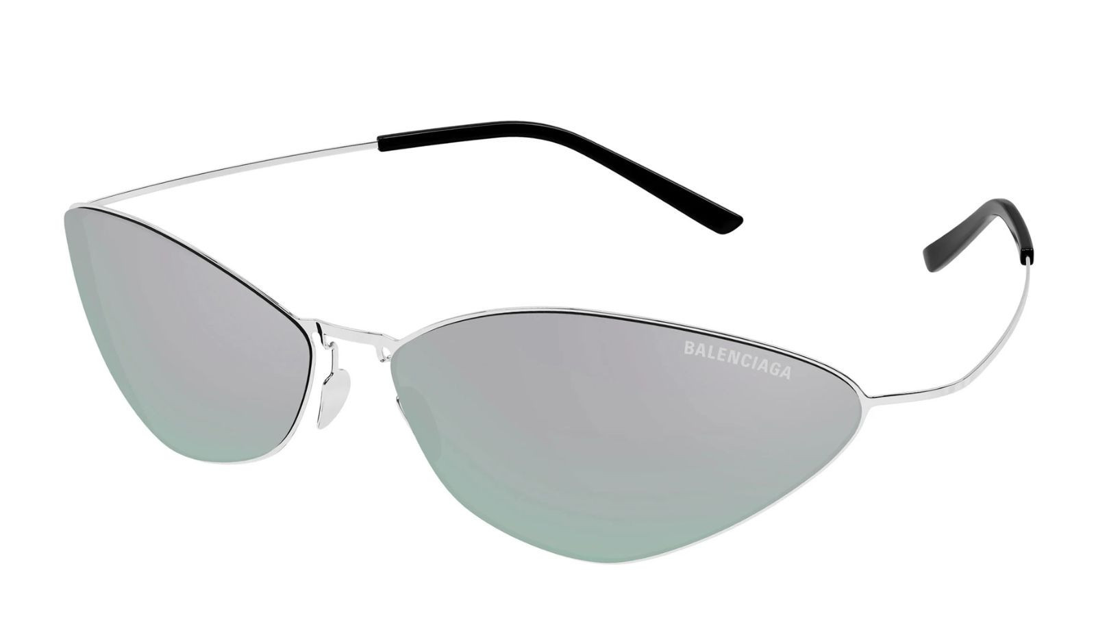 Occhiali sole uomo donna Luxury Balenciaga BB0350S 004 silver silver silver nuova collezione