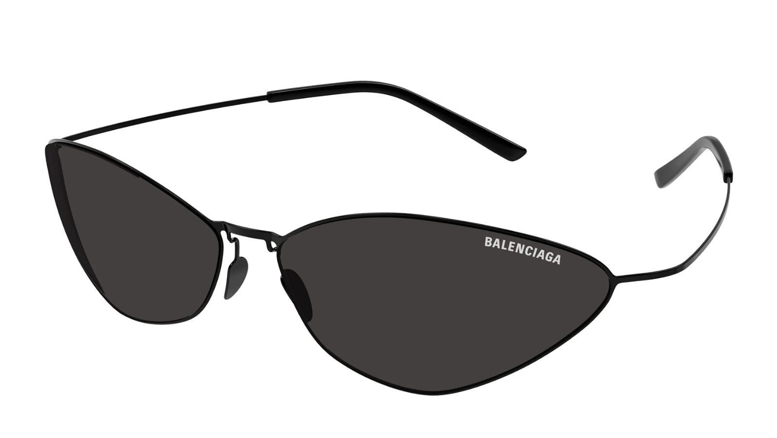 Occhiali sole uomo donna Luxury Balenciaga BB0350S 001 black black grey nuova collezione