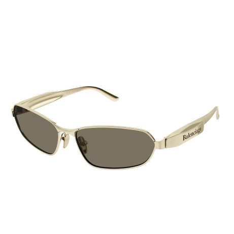 Occhiali da sole uomo donna Luxury Balenciaga BB0355S 002 gold gold brown nuova collezione 2