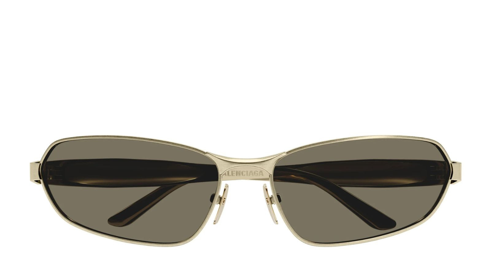 Occhiali da sole uomo donna Luxury Balenciaga BB0355S 002 gold gold brown nuova collezione