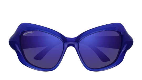 Luxury Balenciaga BB0353S 004 blue blue violet women's sunglasses new collection