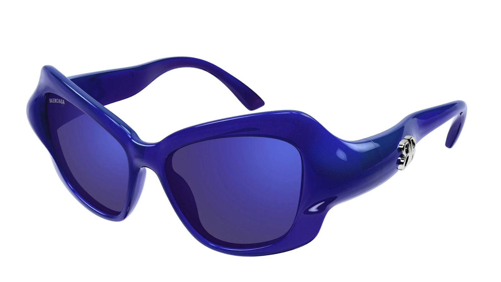 Luxury Balenciaga BB0353S 004 blue blue violet women's sunglasses new collection