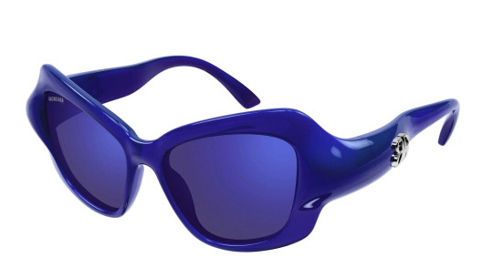 Luxury Balenciaga BB0353S 004 blue blue violet women's sunglasses new collection