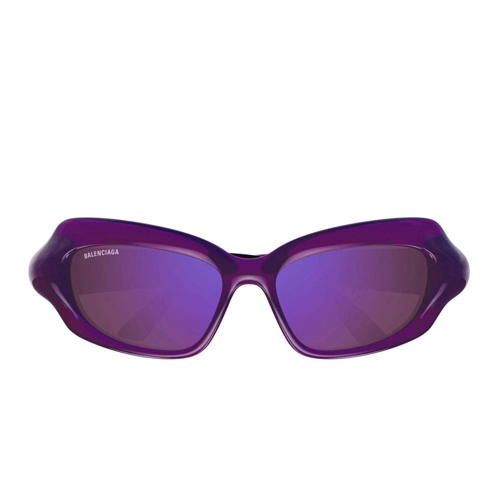 サングラス BALENCIAGA Woman Sunglasses Violet BB0354S 004 Balenciaga BB0354S Sunglasses 004 Transparent Purple