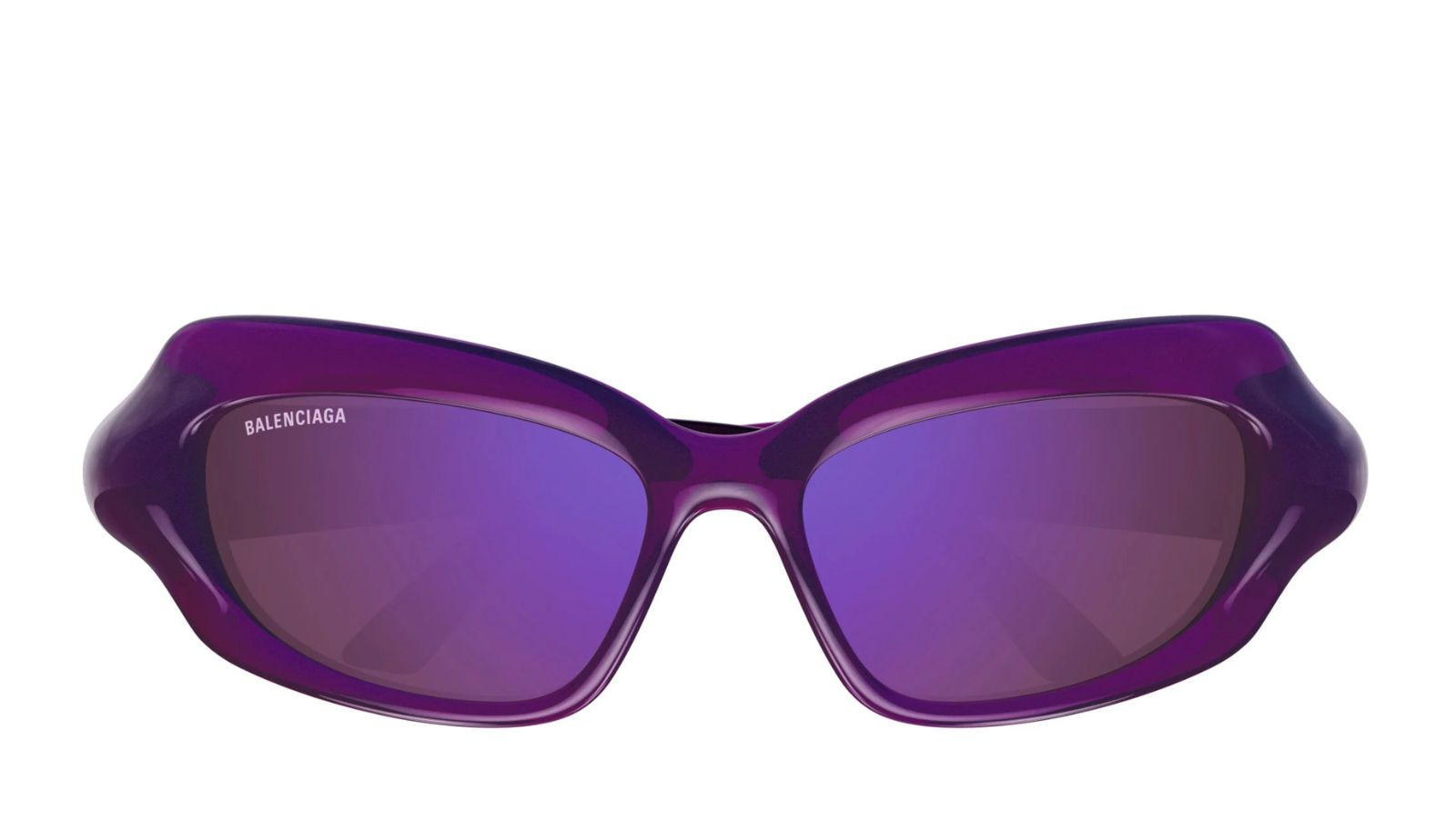 Luxury Balenciaga BB0354S 004 violet violet sunglasses new collection