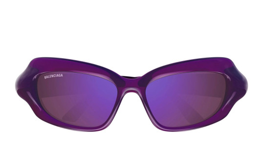 Luxury Balenciaga BB0354S 004 violet violet sunglasses new collection