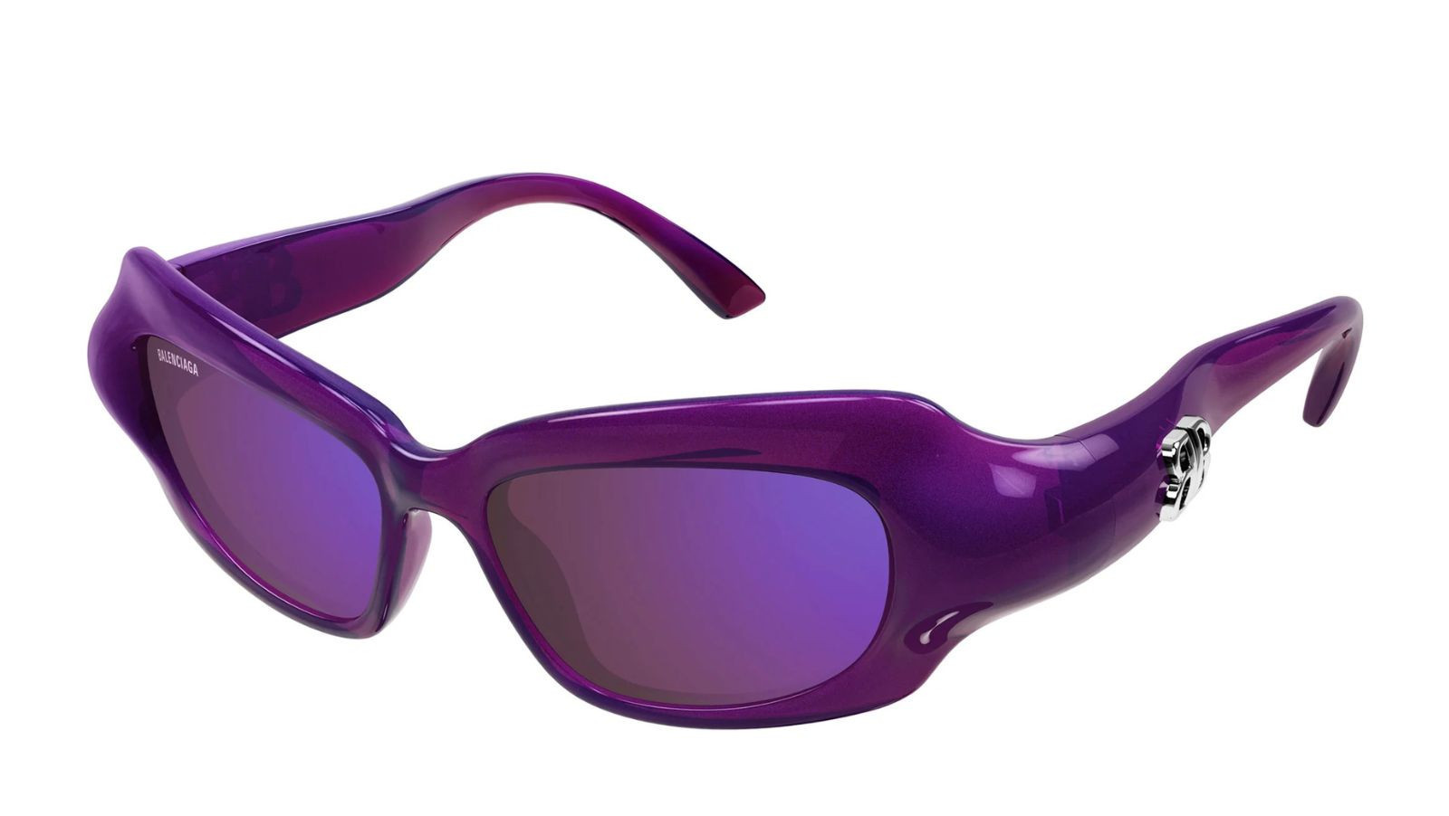 Occhiali da sole donna Luxury Balenciaga BB0354S 004 violet violet violet nuova collezione