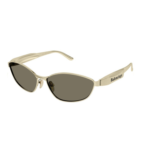Luxury Balenciaga BB0356S 002 gold gold brown women's sunglasses new collection 2