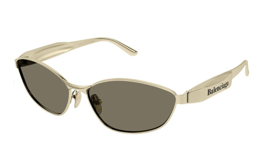 Occhiali da sole donna Luxury Balenciaga BB0356S 002 gold gold brown nuova collezione