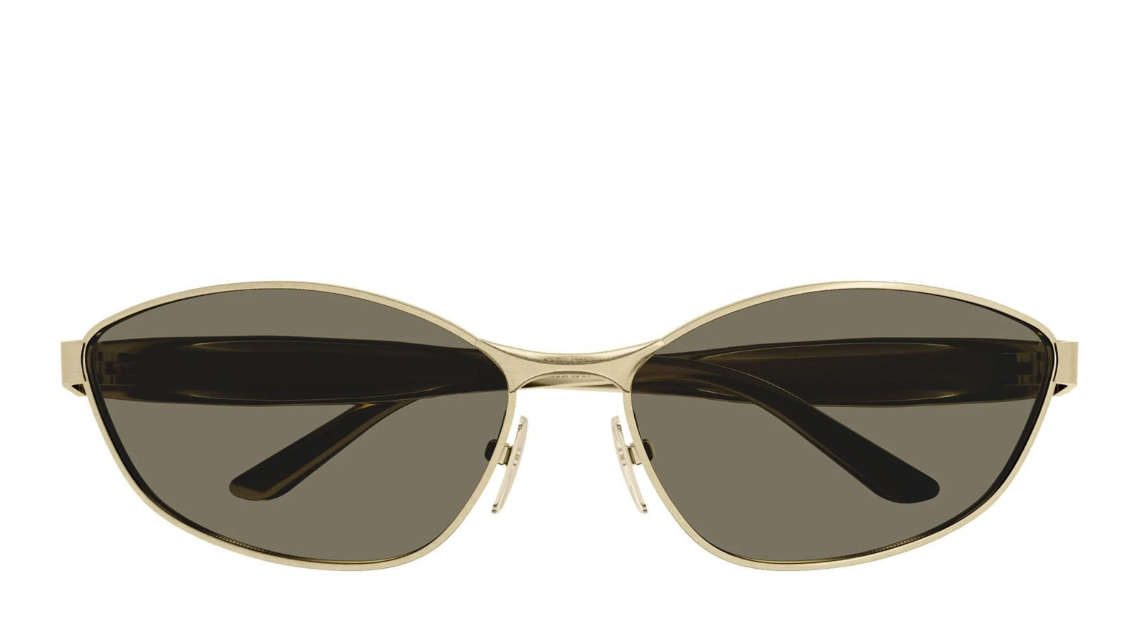 Luxury Balenciaga BB0356S 002 gold gold brown women's sunglasses new collection