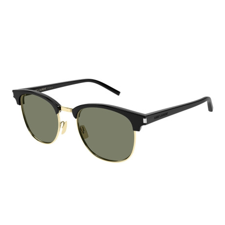 Occhiali da sole uomo Luxury Saint Laurent SL 108 014 black black green nuova collezione 2