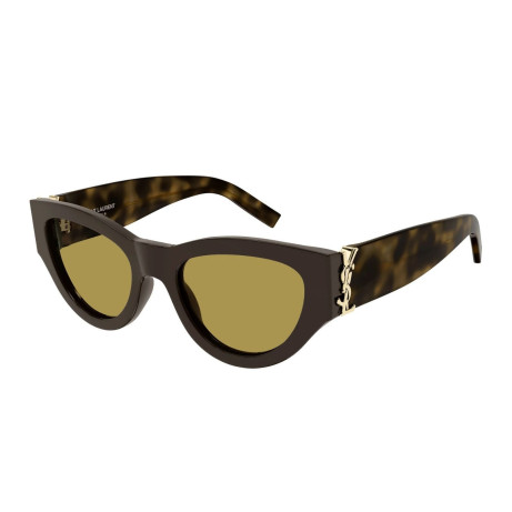 Luxury Saint Laurent SL M94 010 Brown Havana Brown Sunglasses New Collection 2