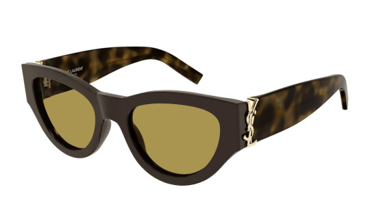 Occhiali da sole donna Luxury Saint Laurent SL M94 010 brown havana brown nuova collezione