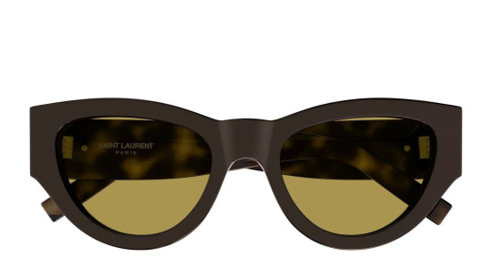 Occhiali da sole donna Luxury Saint Laurent SL M94 010 brown havana brown nuova collezione Occhiali da sole donna Luxury Saint Laurent SL M94 010 brown havana brown nuova collezione