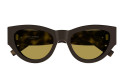 Luxury Saint Laurent SL M94 010 Brown Havana Brown Sunglasses New Collection