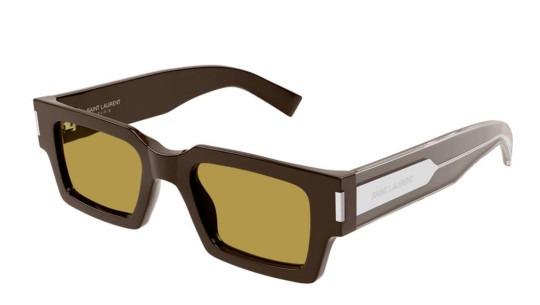Occhiali sole uomo donna Luxury Saint Laurent SL 572 007 brown crystal brown nuova collezione