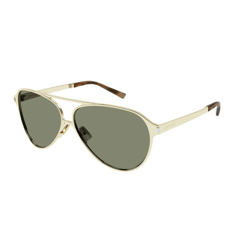 Occhiali da sole uomo donna Luxury Saint Laurent SL 734 004 gold gold green nuova collezione 2