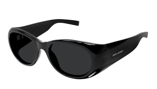 Luxury Saint Laurent SL 736 001 women's sunglasses black black black new collection