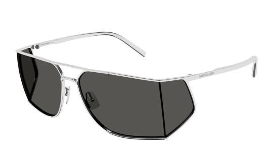 Occhiali da sole uomo Luxury Saint Laurent SL 750 002 silver silver grey nuova collezione