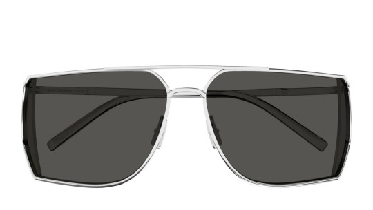 Occhiali da sole uomo Luxury Saint Laurent SL 750 002 silver silver grey nuova collezione Occhiali da sole uomo Luxury Saint Laurent SL 750 002 silver silver grey nuova collezione