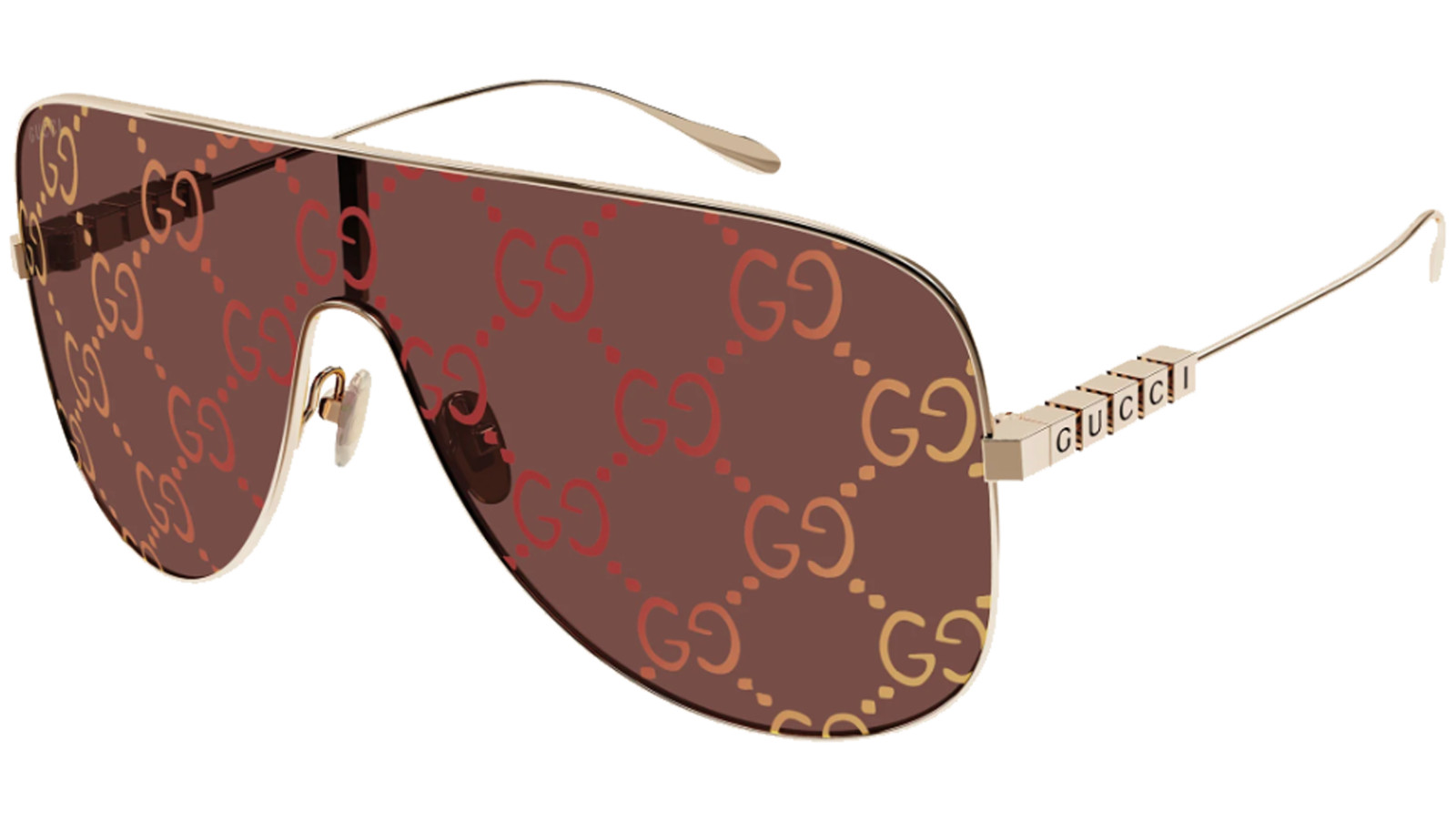 Luxury women s sunglasses Gucci GG1436S Gold Red (003) new collection