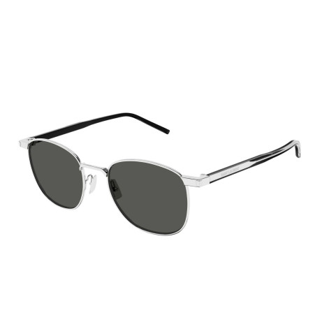 Occhiali da sole uomo donna Luxury Saint Laurent SL 747 002 silver crystal grey nuova collezione 2