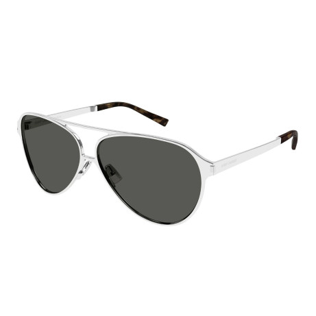 Occhiali sole uomo donna Luxury Saint Laurent SL 734 002 silver silver grey nuova collezione 2