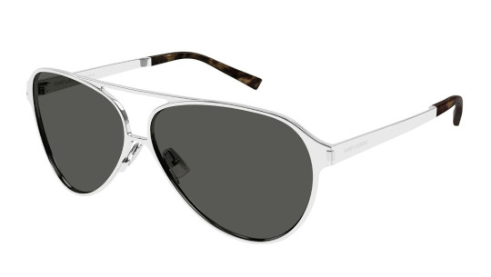 Occhiali sole uomo donna Luxury Saint Laurent SL 734 002 silver silver grey nuova collezione