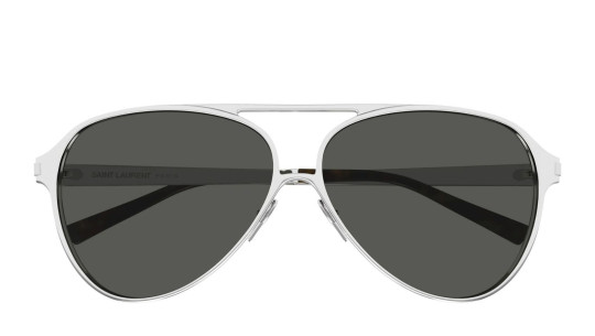 Occhiali sole uomo donna Luxury Saint Laurent SL 734 002 silver silver grey nuova collezione Occhiali sole uomo donna Luxury Saint Laurent SL 734 002 silver silver grey nuova collezione