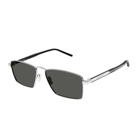 Occhiali da sole donna Luxury Saint Laurent SL 700 002 silver crystal grey nuova collezione 2