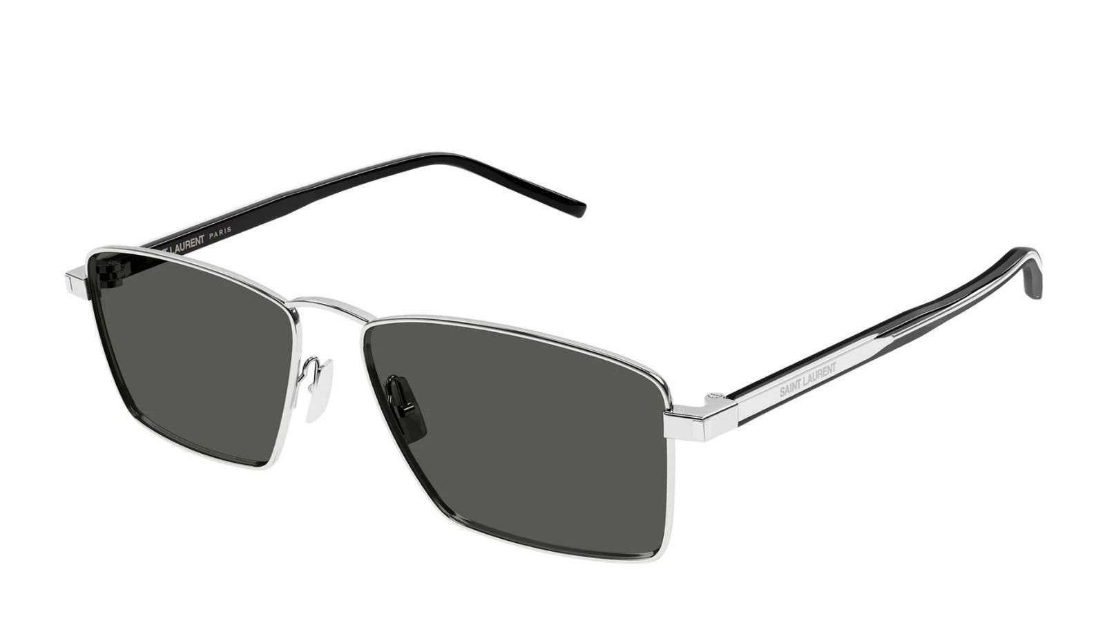 Luxury Saint Laurent SL 700 002 silver crystal grey women's sunglasses new collection