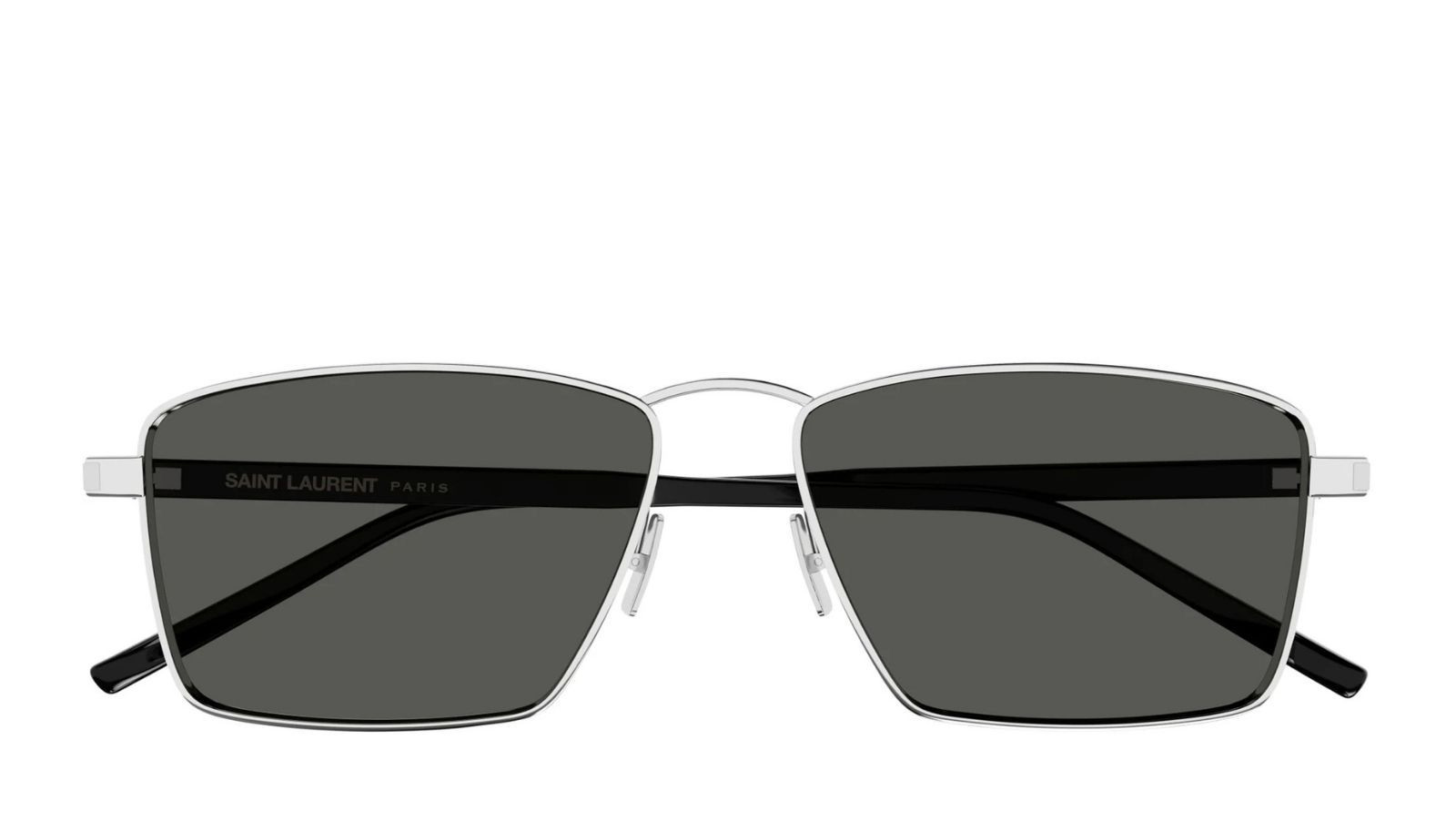 Luxury Saint Laurent SL 700 002 silver crystal grey women's sunglasses new collection